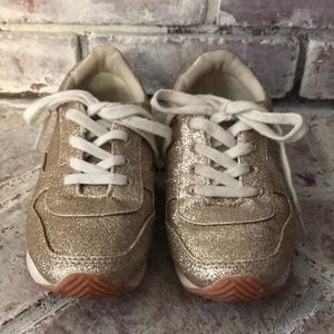 GYMBOREE GLITTER Gold shoes 💛🧡👑